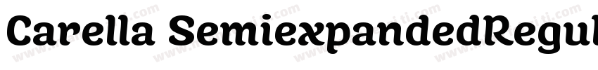 Carella SemiexpandedRegularttf字体转换